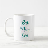 Mug Typographie Élégant Vert Clair Meilleure Mère Jama (Gauche)