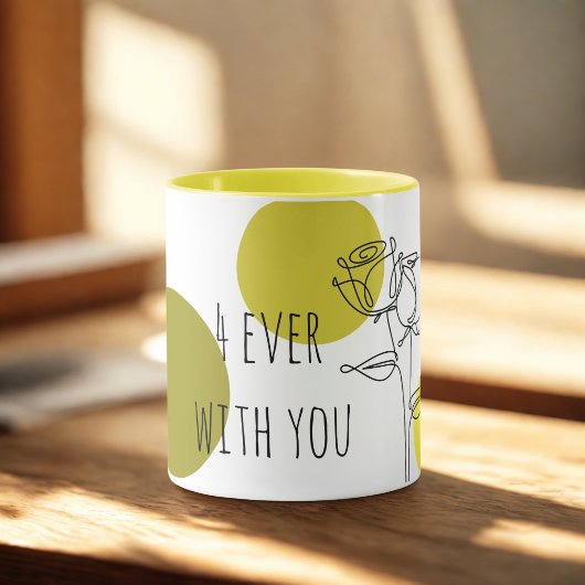 Mug Typographie élégante "4ever With You"