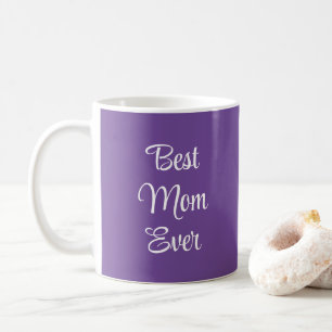 Mug Typographie Elégante Moderne Purple Meilleure Mama