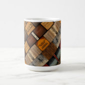 Mug Typographie en bois et collage d'art 2 (Centre)