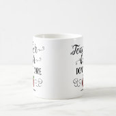 Mug typographie enseignant les cheveux ne se soucient (Centre)