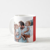 Mug typographie familiale minimale moderne vacances ph (Devant gauche)