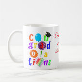 Mug Typographie Félicitations Diplômé (Gauche)