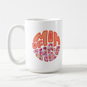 Mug Typographie Florale Colorée Anniversaire Maman De