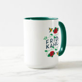 Mug Typographie florale de Frida Kahlo | (Devant droit)