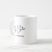 Mug Typographie Fly Chic & Aviation Simple d'Avion (Devant gauche)