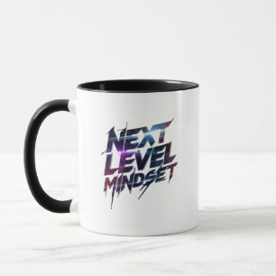 Mug Typographie Futuriste avec Effet de Glitch pour le
