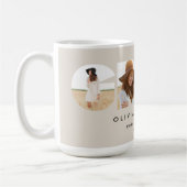 Mug Typographie géométrique moderne diplôme d'arc phot (Gauche)