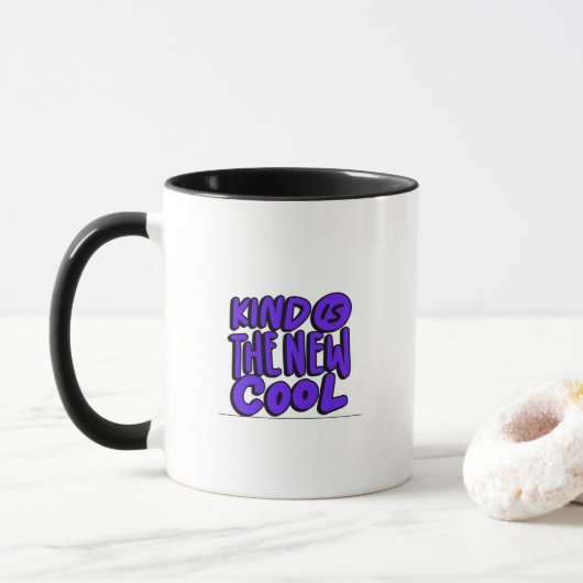 Mug Typographie Good Vibes (Avec donut)
