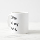 Mug Typographie Graphique de Café à l'Encre Noire Mini (Devant gauche)