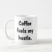 Mug Typographie Graphique de Café à l'Encre Noire Mini (Gauche)