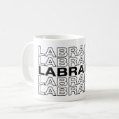 Mug Typographie graphique moderne et audacieuse du Lab (Devant gauche)