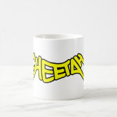 Mug Typographie gras jaune style graffiti guépard (Centre)