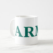 Mug Typographie Gras Style Militaire Minimal Texte (Devant gauche)