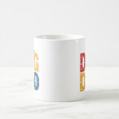 Mug Typographie Grunge Papa Chien (Centre)