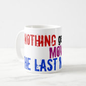 Mug Typographie humoristique du procrastinateur de Der (Devant gauche)