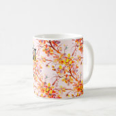 Mug Typographie japonaise des fleurs de cerisier Sakur (Devant droit)