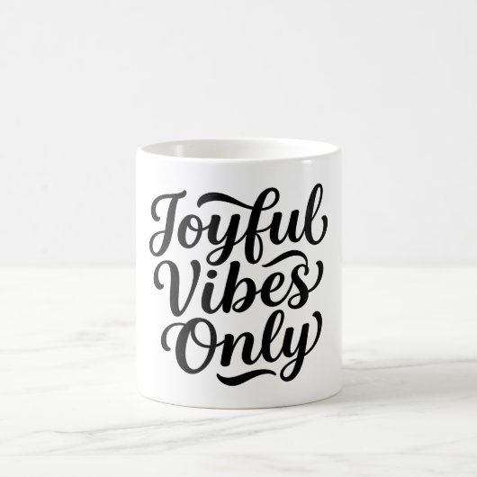 Mug Typographie Joyeuses Vibrations (Centre)