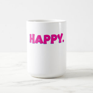 Mug Typographie JOYEUX – Conception de vibrations posi