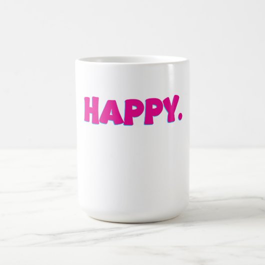Mug Typographie JOYEUX – Conception de vibrations posi (Centre)