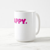 Mug Typographie JOYEUX – Conception de vibrations posi (Devant droit)