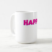 Mug Typographie JOYEUX – Conception de vibrations posi (Devant gauche)