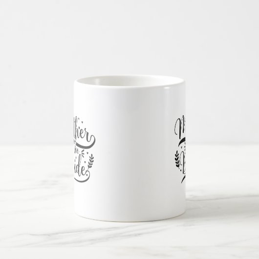 Mug Typographie Mère De La Mariée (Centre)