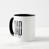 Mug Typographie minimale pour papa le plus cool (Devant gauche)