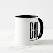 Mug Typographie minimale pour papa le plus cool (Devant droit)