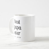 Mug Typographie Modèle moderne personnalisée Meilleur (Devant gauche)