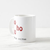 Mug Typographie moderne audacieuse Noël (Devant gauche)