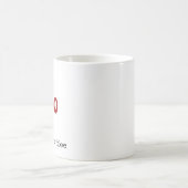 Mug Typographie moderne audacieuse Noël (Centre)