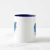Mug Typographie Moderne Brosse pour les Battants (Centre)