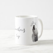 Mug Typographie Moderne de Citation Sauvage & Libre Lo (Devant droit)