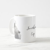 Mug Typographie Moderne de Citation Sauvage & Libre Lo (Devant gauche)