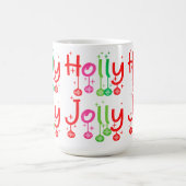 Mug Typographie moderne de Holly Jolly (Centre)
