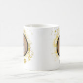 Mug Typographie moderne du familier Nom et (Centre)