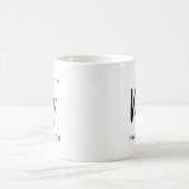 Mug Typographie moderne et minimale M. Hubby (Centre)