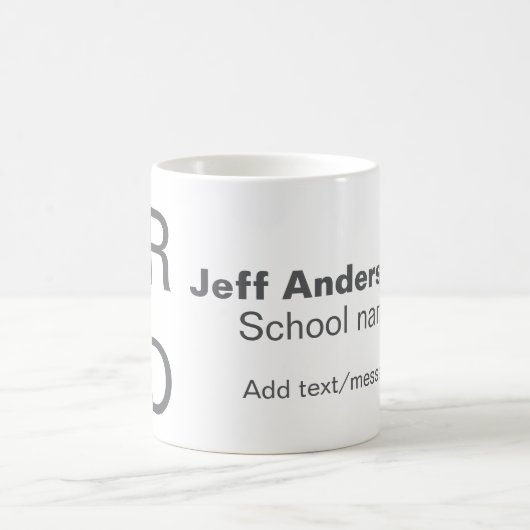 Mug Typographie moderne graduation simple minimum c (Centre)