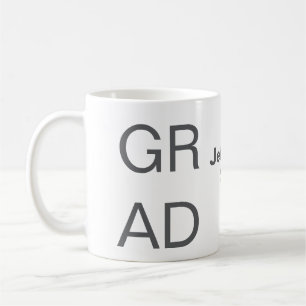 Mug Typographie moderne graduation simple minimum c