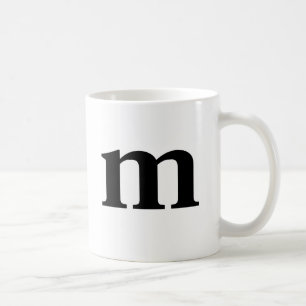 Mug Typographie moderne initiale du coque inférieur