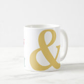 Mug Typographie moderne Noël (Devant droit)