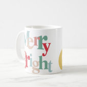 Mug Typographie moderne Noël (Devant gauche)