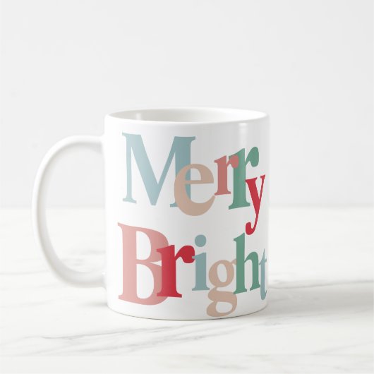 Mug Typographie moderne Noël (Gauche)