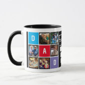 Mug Typographie moderne personnalisée papa plaisanter  (Gauche)