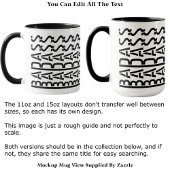 Mug Typographie moderne tendance avec message caché BA