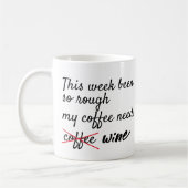 Mug Typographie moderne tendance et drôle (Gauche)