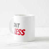 Mug typographie motivationnelle (Devant gauche)