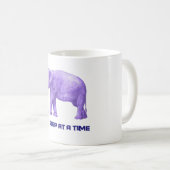 Mug Typographie motivationnelle Aquarelle violette Elé (Devant droit)