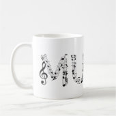 Mug Typographie musicale (Gauche)